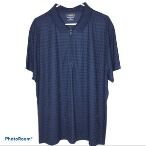 Alfani men’s blue black short sleeve polo size XXL